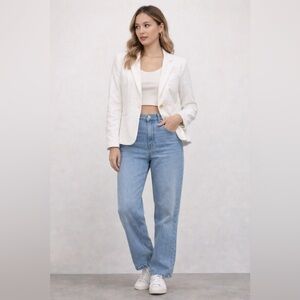 White Draper James RSVP corpcore textured blazer
Size: XL